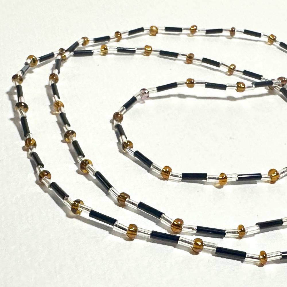 秋色の落ち着いた眼鏡チェーン　（ビーズアクセサリー／眼鏡ストラップ／サングラスアクセサリー） | 3枚目