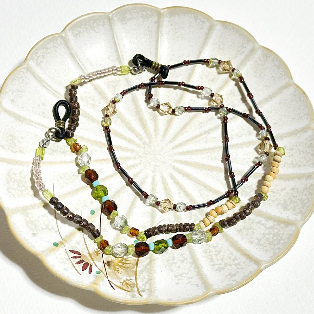 アジアンテイストのエスニック眼鏡チェーン　（ビーズアクセサリー／眼鏡ストラップ／サングラスアクセサリー） | 6枚目