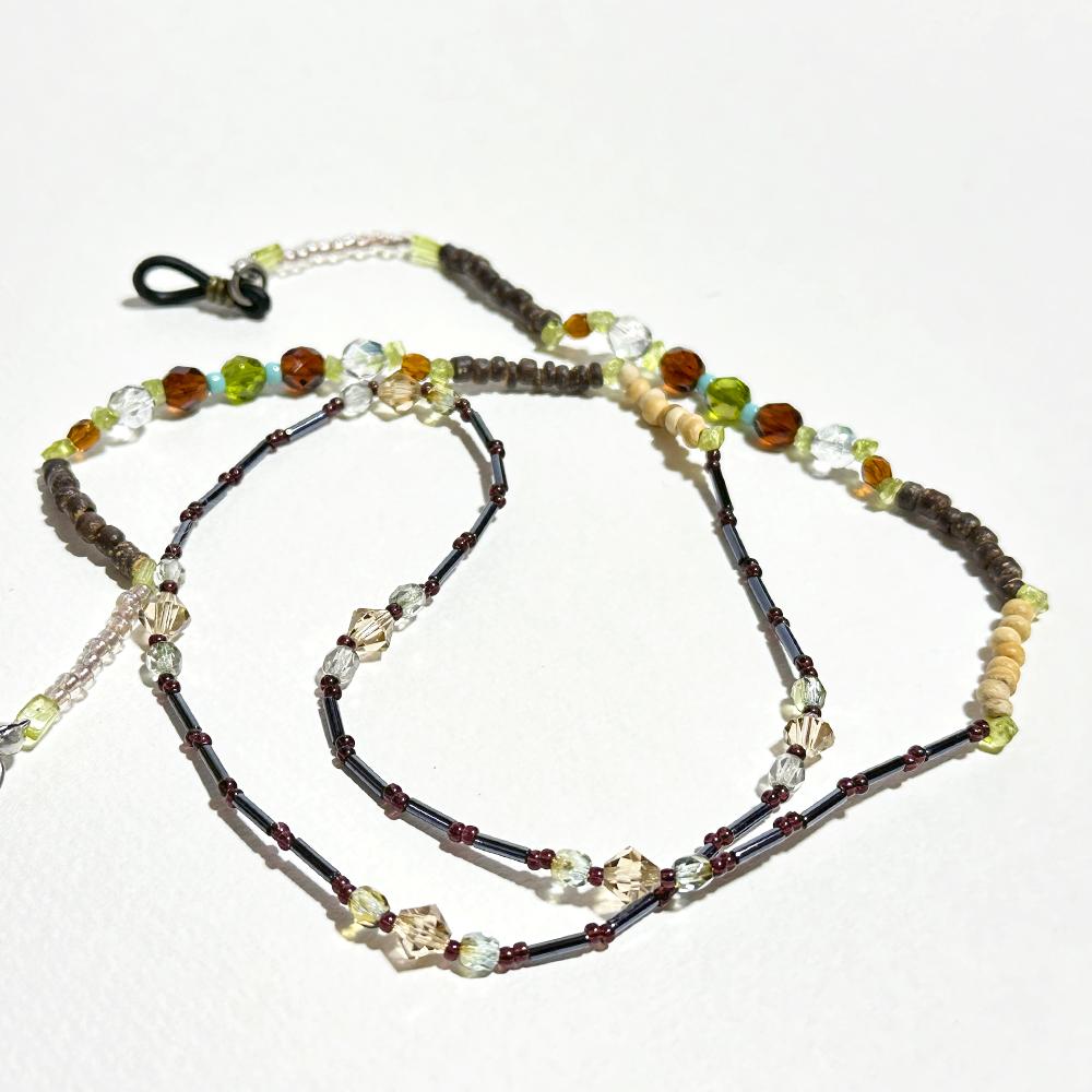 アジアンテイストのエスニック眼鏡チェーン　（ビーズアクセサリー／眼鏡ストラップ／サングラスアクセサリー） | 8枚目