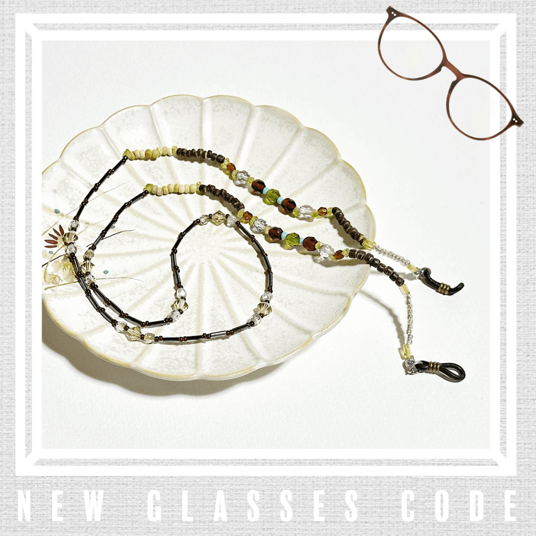 アジアンテイストのエスニック眼鏡チェーン　（ビーズアクセサリー／眼鏡ストラップ／サングラスアクセサリー） | 12枚目